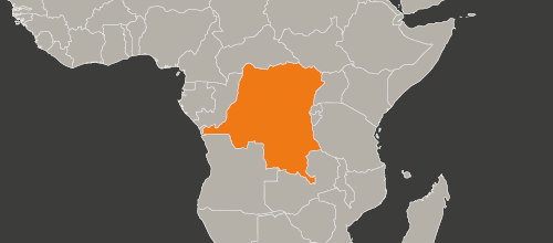 Karte Demokratische Republik Kongo