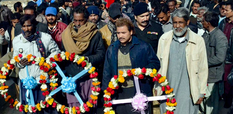 Beerdigung von Opfern des Angriffes in Quetta Pakistan (Quelle: World Watch Monitor) 