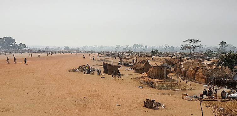 Flüchtlingslager im Osten der Zentralafrikanischen Republik