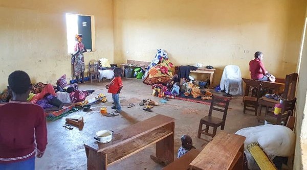 Geflüchtete Christen in Mangu Bundestaat Plateau in einer Notunterkunft.