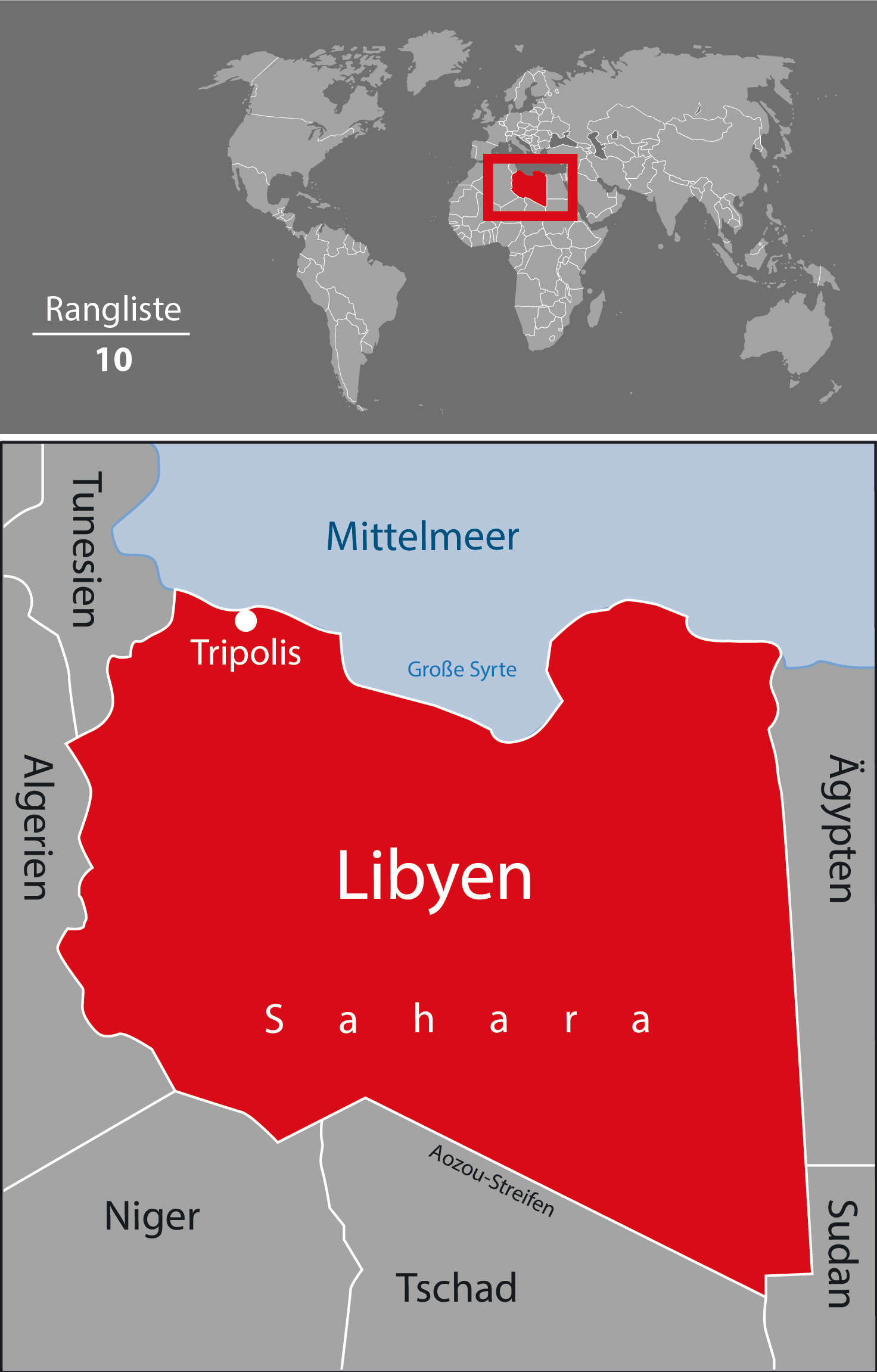 Karte Libyen