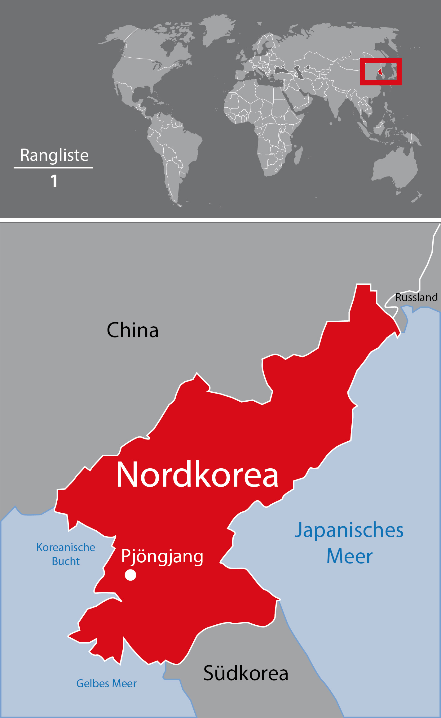 Karte Nordkorea