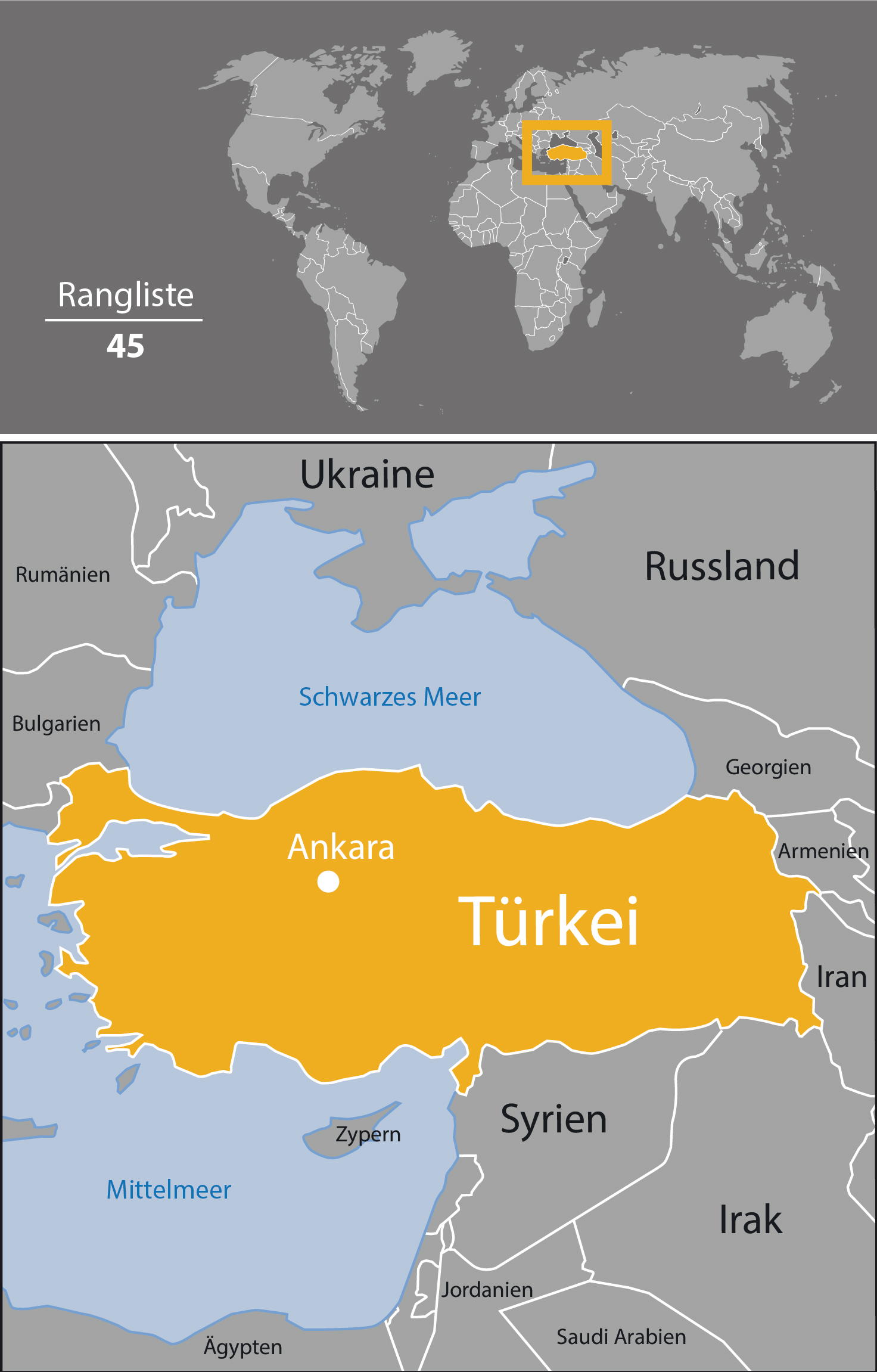 Karte Türkei