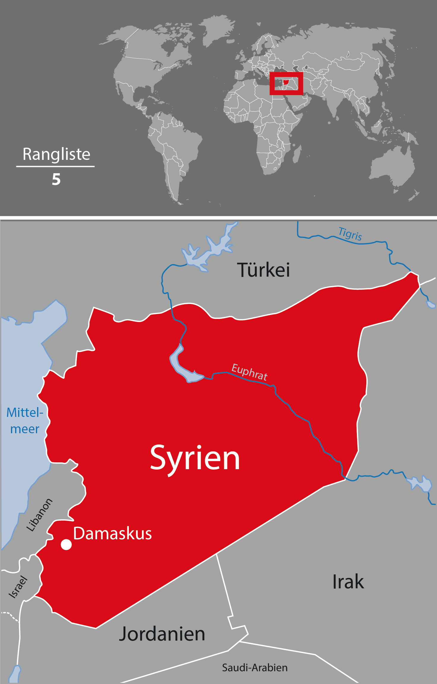 Karte Syrien
