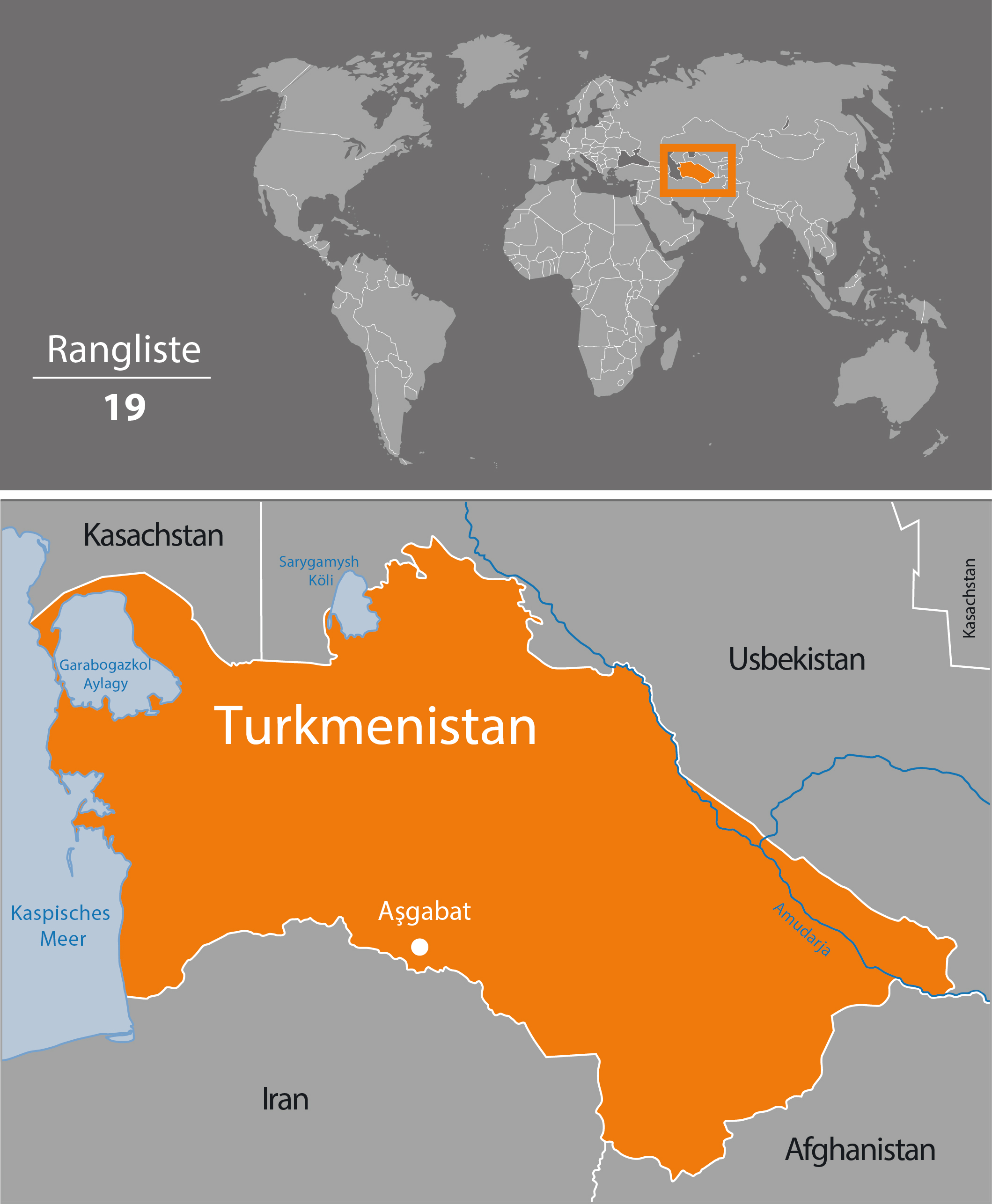 Karte Turkmenistan