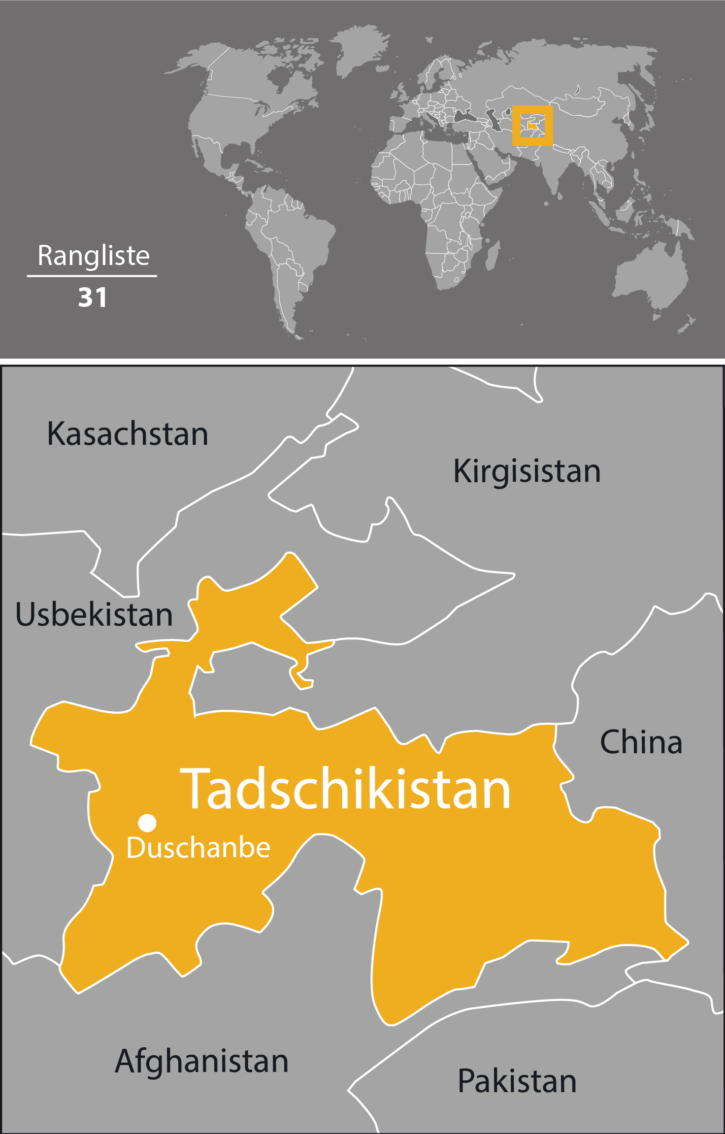 Karte Tadschikistan