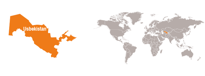Karte Usbekistan