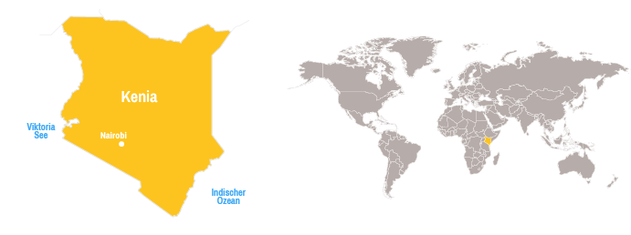 Karte Kenia