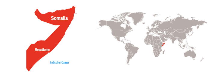 Karte Somalia