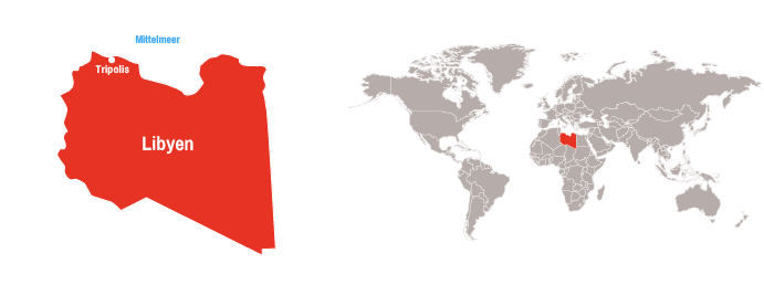 Karte Libyen
