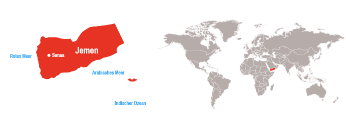 Karte Jemen
