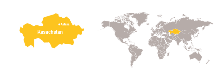 Karte Kasachstan