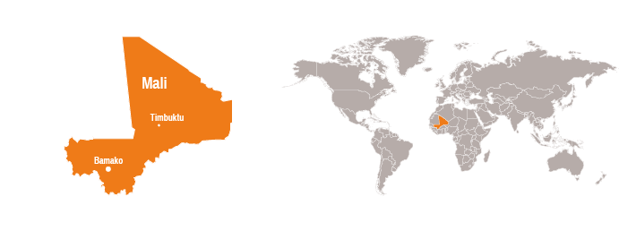 Karte Mali