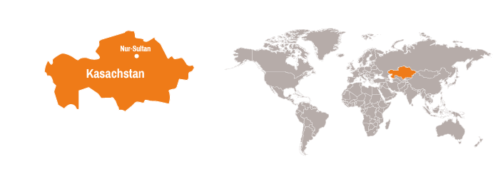 Karte Kasachstan
