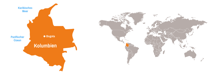 Karte Kolumbien