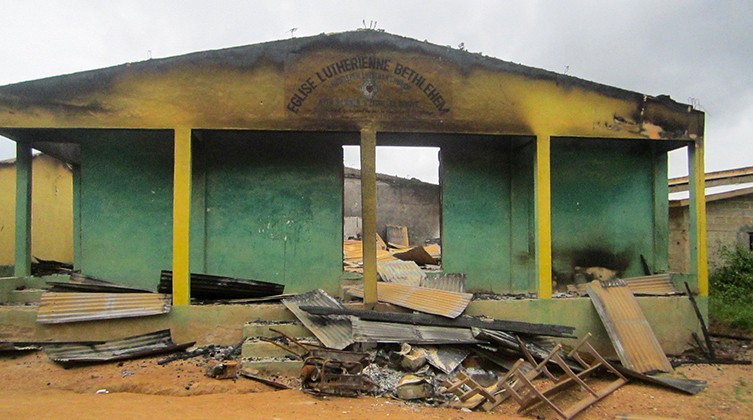 Symbolbild: Zerstörte Kirchen in Guinea