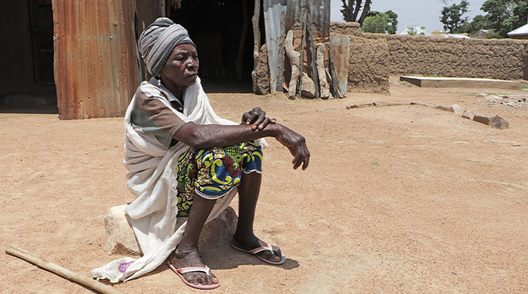 Symbolbild: Eine Witwe aus Nigeria