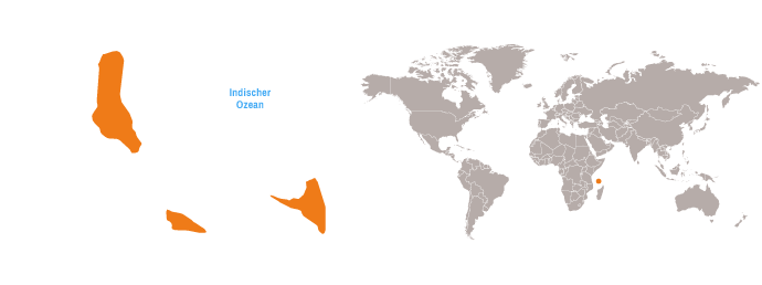 Karte Komoren