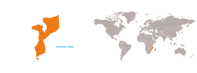 Karte Mosambik