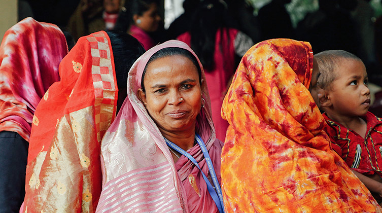 Eine Christin aus Bangladesch. Als Frauen und wegen ihres Glaubens gelten Christinnen wenig in der Gesellschaft