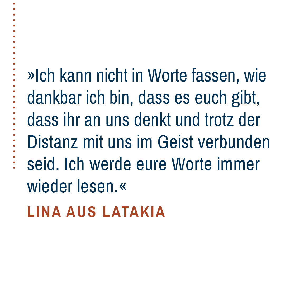 Dankeszitat von Lina