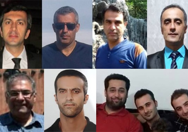 Portraits der neun freigesprochenen Christen in Iran