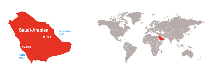 Karte Saudi-Arabien
