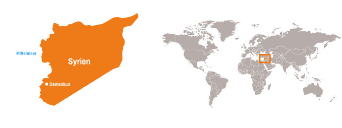 Karte Syrien