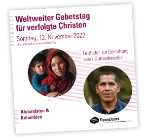 Bestellkarte von Weltweiter Gebetstag für verfolgte Christen 2022