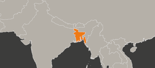 Karte Bangladesch