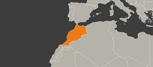 Karte Marokko