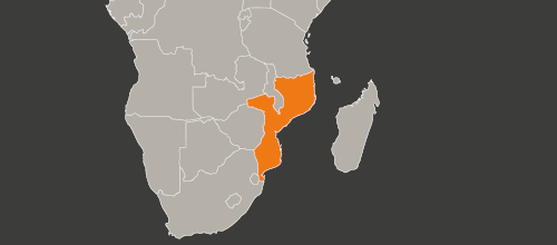 Karte Mosambik