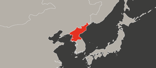country map Nordkorea