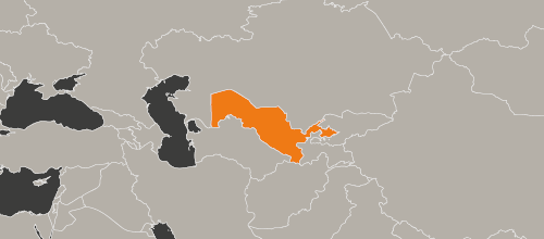 Karte Usbekistan