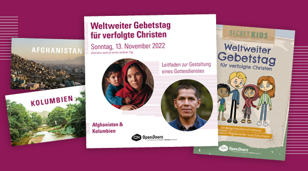 Materialien zum Weltweiten Gebetstag für verfolgte Christen 2022
