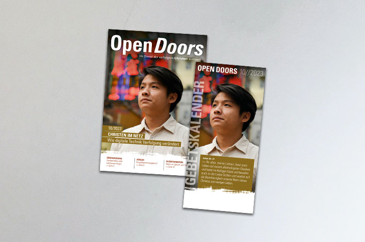 Cover des Monatsmagazins zeigt einen asiatischen Mann der nach oben blickt