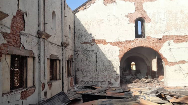 Schwer beschädigte Kirche in Omdurman