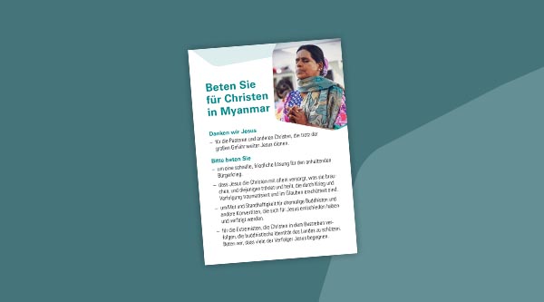 Produktabbildung Gebetskarte Myanmar