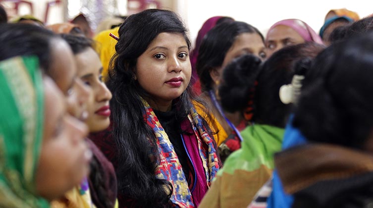 Teilnehmerinnen einer Konferenz