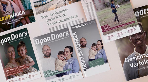 Abbildung verschiedener Monatsmagazine
