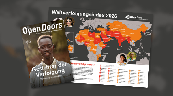 Produktabbildung des Sonderhefts Gesichter der Verfolgung und des Weltverfolgungsindex 2026