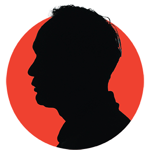 Sprecherporträt (verfremdet)