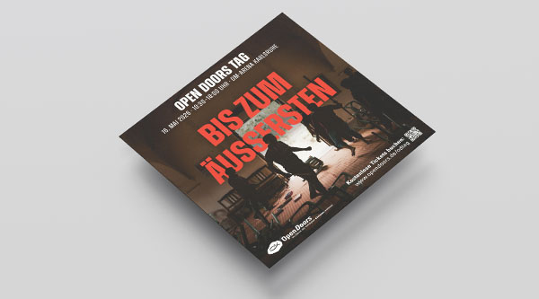 Produktabbildung Einladungsflyer Open Doors Tag