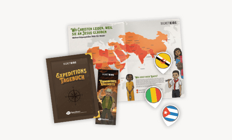 Produktabbildung Secret Kids Weltverfolgungsindex-Paket