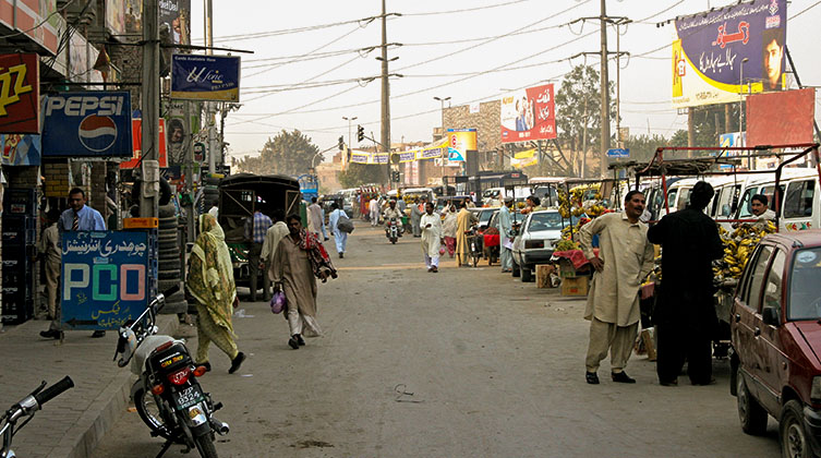 Straßenszene in Lahore