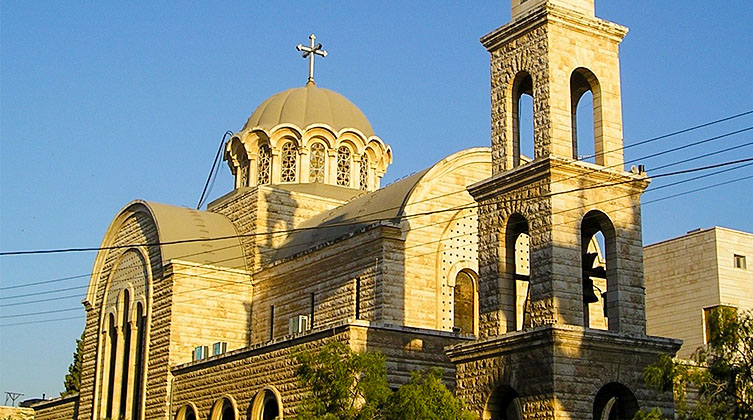 Die St.-Georgs-Kathedrale in der syrischen Stadt Hama