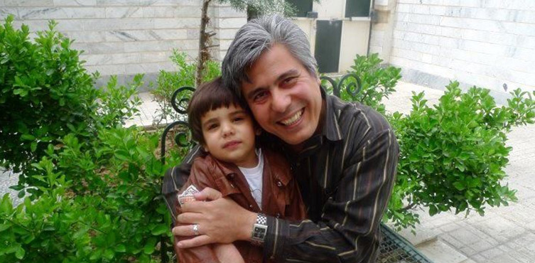 Bild: Behnam Irani mit seinem Sohn Adriel