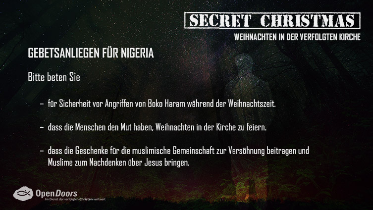 Secret Christmas - 1- Advent: Gebetsanliegen