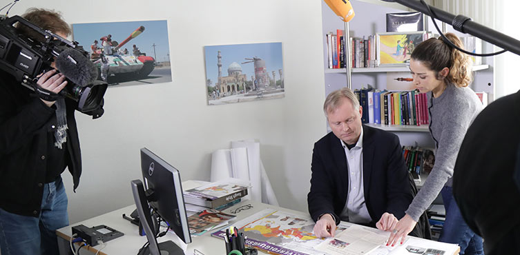 Markus Rode im Interview mit ZDF heute