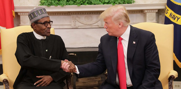 Präsident Buhari mit US-Präsident Trump